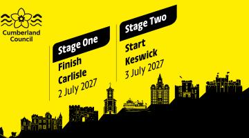 Tour de France yellow banner 